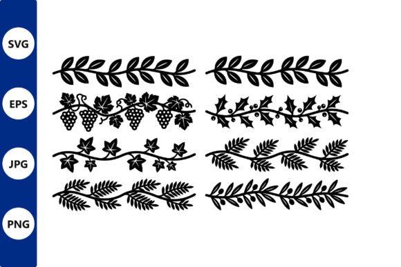 Botanical Border Vine Design: Elegant Decorative Frames