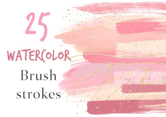Exploring the Charm of Pink Watercolor Brush Strokes Clipart