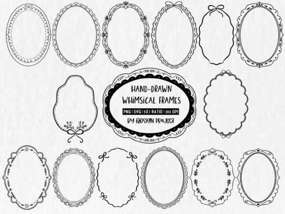 Hand Drawn Whimsical Frames SVG: Crafting with Character