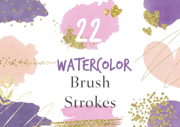 Purple Beige Watercolor Clipart: Elevate Your Creative Projects