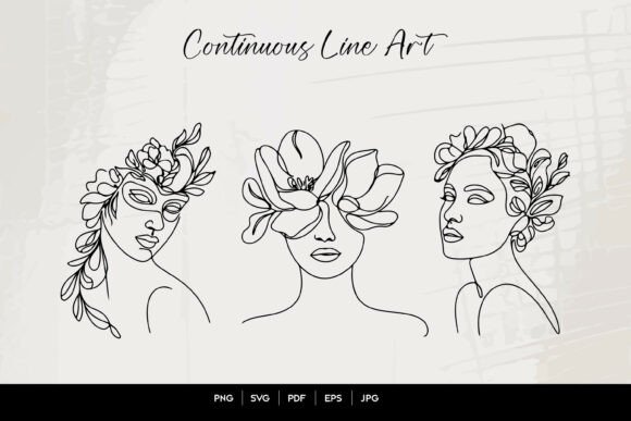 The Art of Simplicity: Minimal Floral Woman Line Art