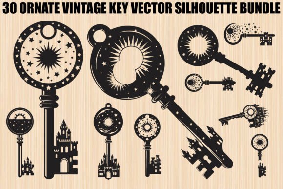 Unlocking Creative Potential with the Ornate Vintage Key Bundle
