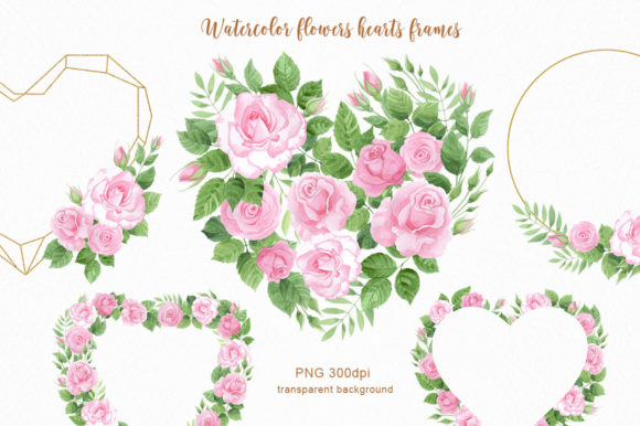 Watercolor Flowers Hearts Frames: A Designer's Guide