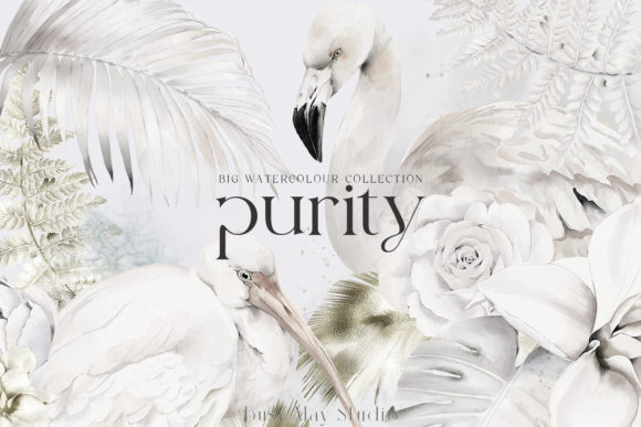 White Birds Flowers Feathers Ultimate: A Nature-Inspired Design Toolkit
